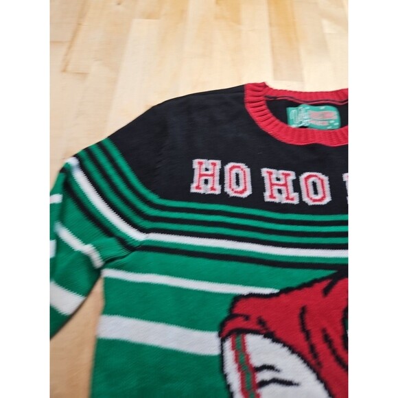 Ho Ho Hike Football Santa Ugly Christmas Sweater Unisex Size Small - Picture 8 of 16